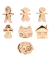 Moments Rue Des Mille Carousel Family Pendant in Rose Silver