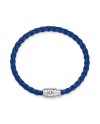 Bracciale Montblanc con Chiusura a 3 Anelli in Pelle Soft Blu