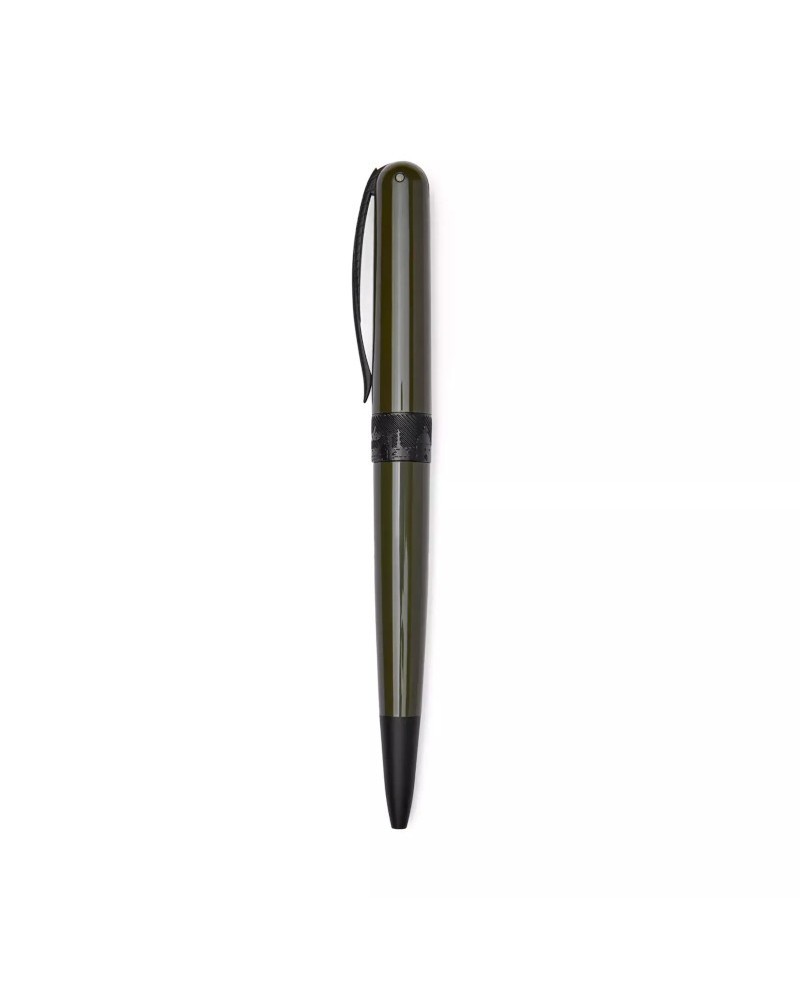 Stylo à bille Pineider Avatar UR noir brillant vert militaire