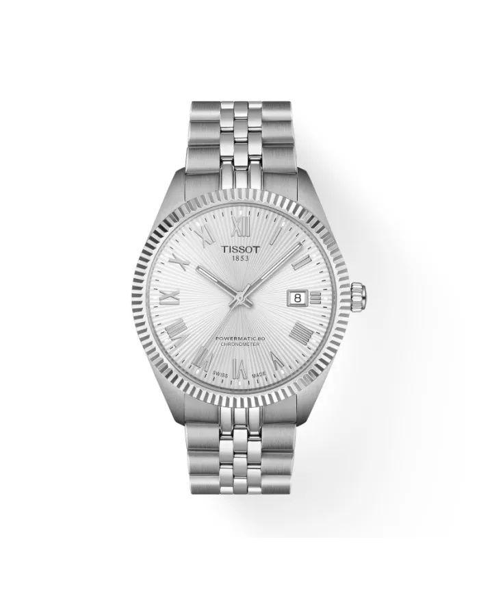 Montre Tissot Ballade Powermatic 80 Silicium avec cadran argenté et bracelet en acier