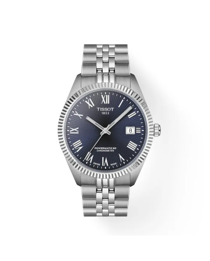 Montre Tissot Ballade 39 mm avec cadran bleu et bracelet en acier