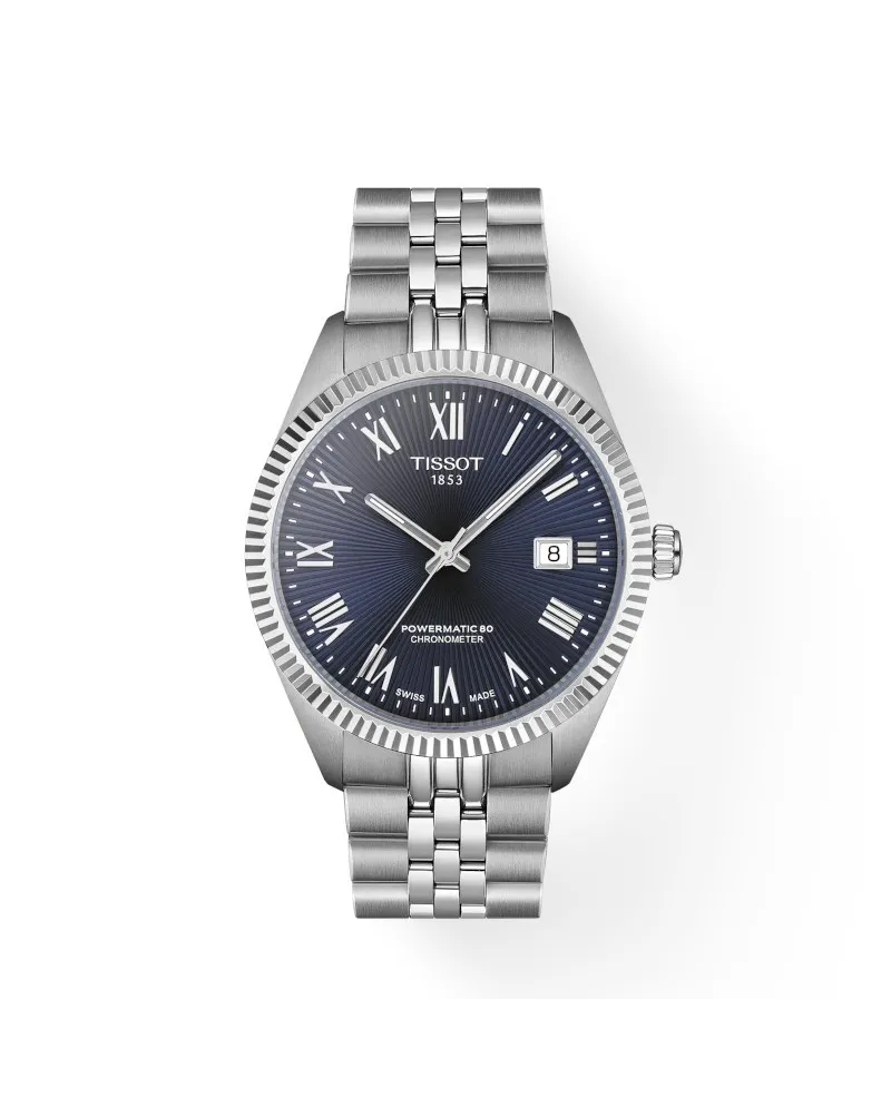 Montre Tissot Ballade 39 mm avec cadran bleu et bracelet en acier Montre Tissot Ballade 39 mm avec cadran bleu et bracelet en acier