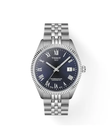 Tissot Ballade 39mm Watch with Blue Dial and Steel Bracelet