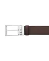 Ceinture réversible Montblanc Sartorial en cuir noir/marron avec boucle rectangulaire