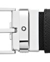 Ceinture réversible Montblanc Sartorial en cuir noir/marron avec boucle rectangulaire