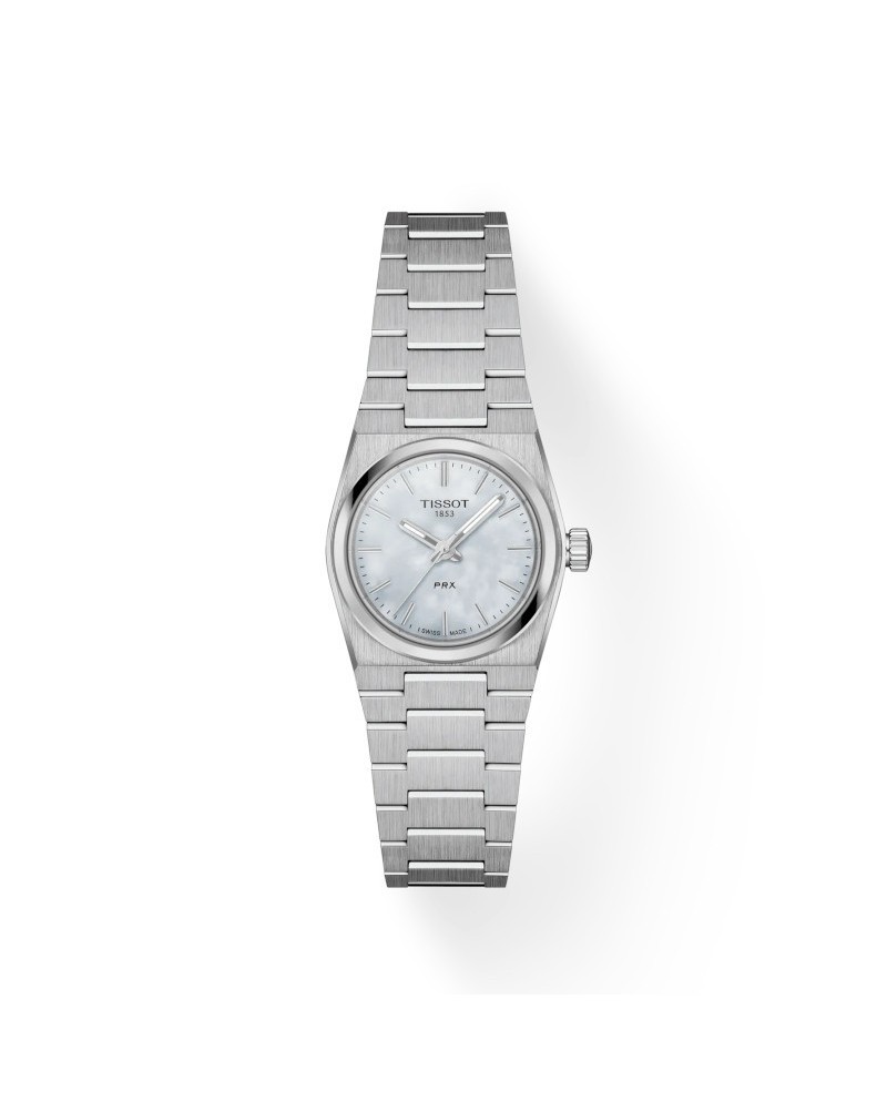 Tissot PRX Watch with Mother-of-Pearl Dial and 25mm Steel Bracelet