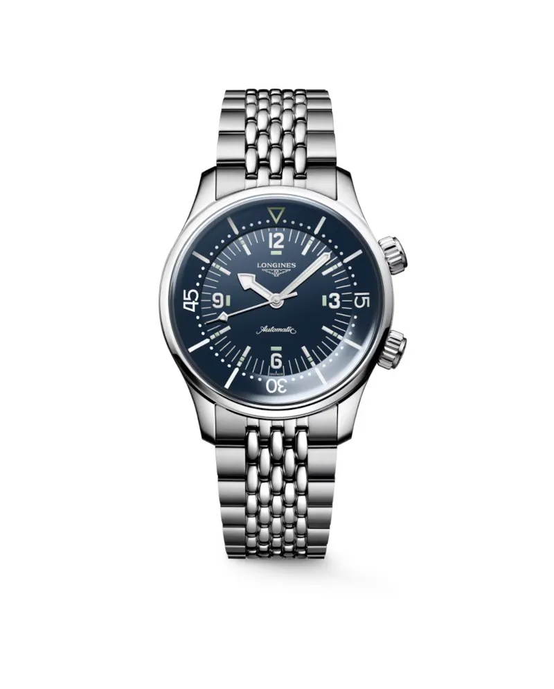 Montre de plongée Longines Legend avec bracelet en acier de 39 mm Montre de plongée Longines Legend avec bracelet en acier de 39 mm