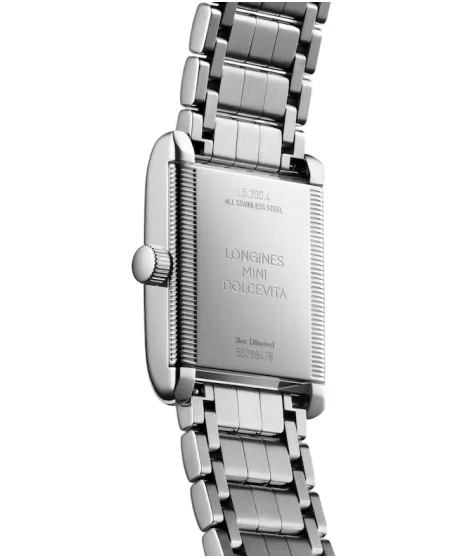Orologio Longines Mini DolceVita con Quadrante Argento e Cinturino in Acciaio