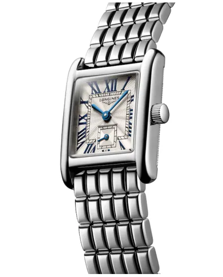 Orologio Longines Mini DolceVita con Quadrante Argento e Cinturino in Acciaio