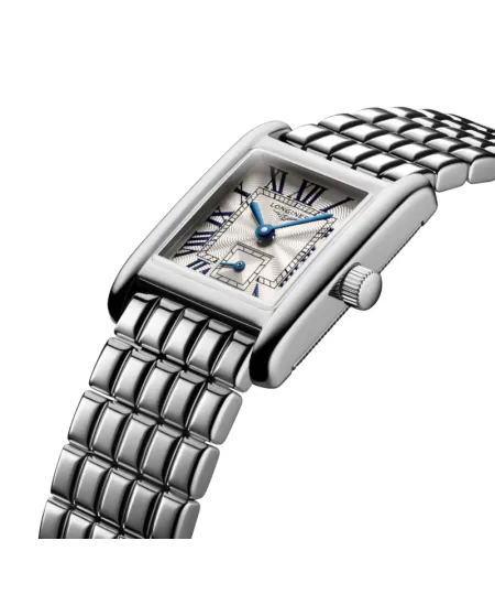 Longines Mini DolceVita Watch with Silver Dial and Steel Strap