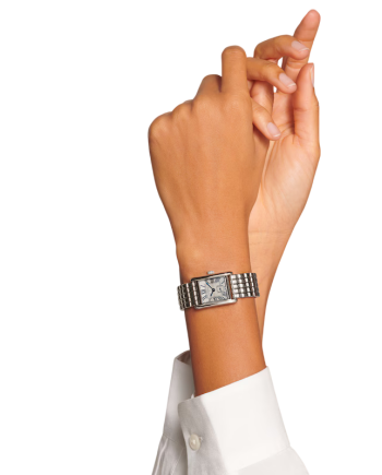 Longines Mini DolceVita Watch with Silver Dial and Steel Strap