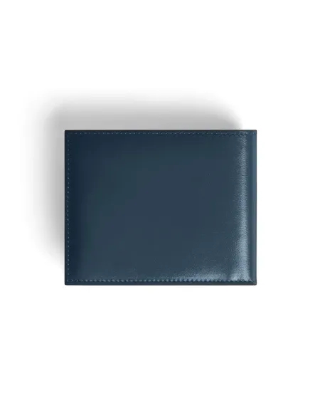 Portefeuille Montblanc Meisterstück 6-Cup en cuir velours bleu