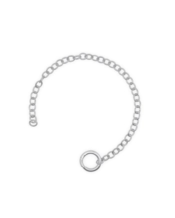 Bracciale Rue Des Mille Rolò in Argento con Finitura Rodio Base Cerchio