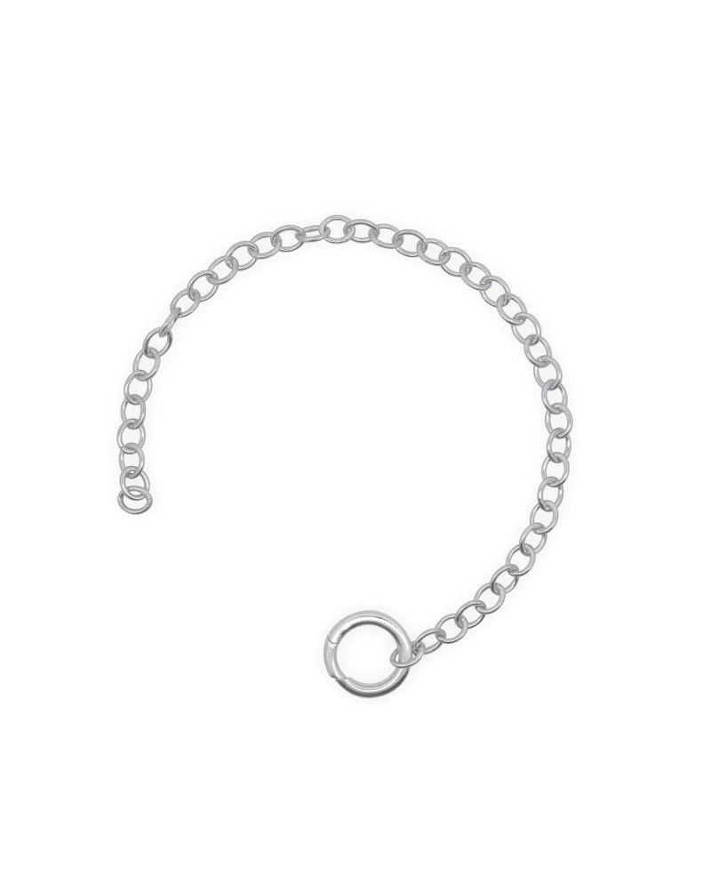Bracciale Rue Des Mille Rolò in Argento con Finitura Rodio Base Cerchio