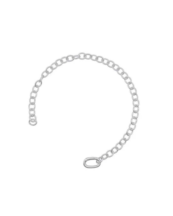Rue Des Mille Rolò Bracelet in Silver with Rhodium Finish and Oval Base