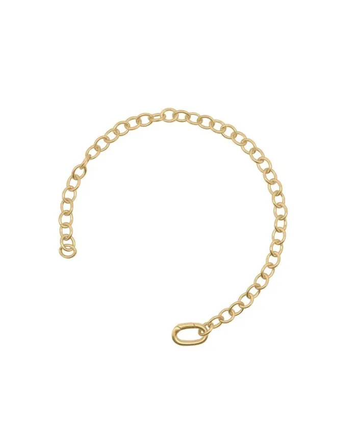 Rue Des Mille Rolò Bracelet in Silver with Yellow Gold Finish and Oval Base