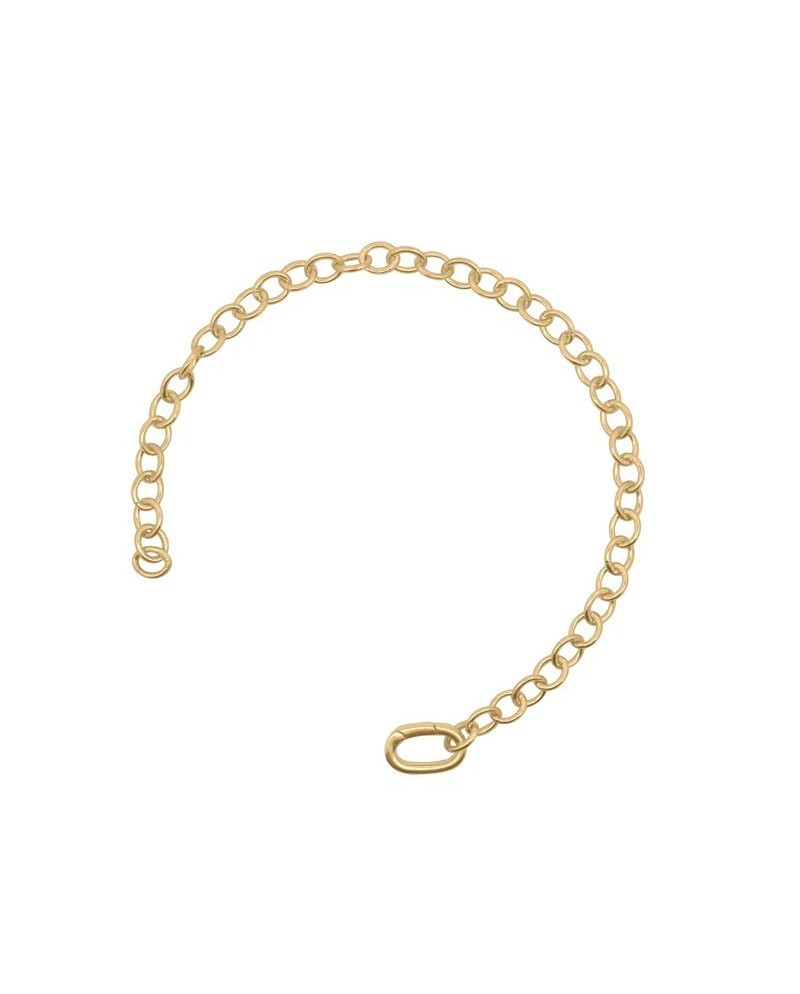 Rue Des Mille Rolò Bracelet in Silver with Yellow Gold Finish and Oval Base