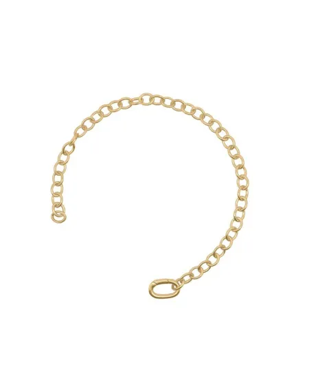 Bracelet Rue Des Mille Rolò en argent avec finition or jaune et base ovale