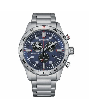 Chronographe Citizen Outdoor OF Eco-Drive, cadran bleu, acier