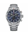 Chronographe Citizen Outdoor OF Eco-Drive, cadran bleu, acier