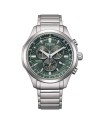 Citizen Super Titanium Eco Drive Chronograph Green Dial