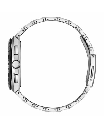 Montre Citizen AT8 Chronographe Eco-Drive radiopilotée avec cadran bleu en Super Titanium