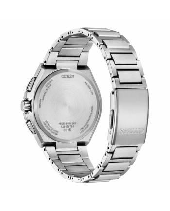 Montre Citizen AT8 Chronographe Eco-Drive radiopilotée avec cadran bleu en Super Titanium