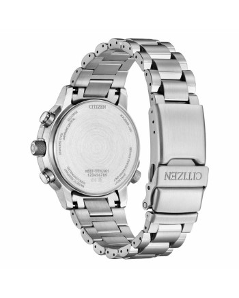 Cronografo Citizen Pilot Radiocontrollato Eco Drive Quadrante Nero in Acciaio