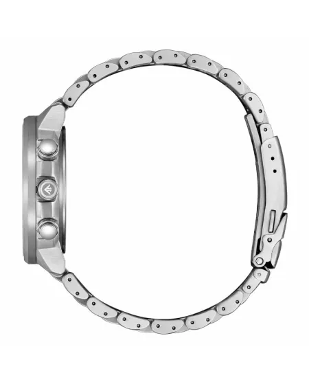 Cronografo Citizen Pilot Radiocontrollato Eco Drive Quadrante Nero in Acciaio