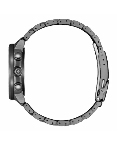 Montre Citizen Pilot Eco-Drive Chronographe Radiopilotée Cadran Vert Acier PVD