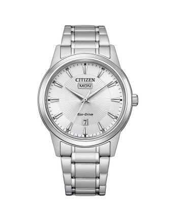 Orologio Citizen Classic OF Eco Drive Quadrante Argento e Cinturino Acciaio