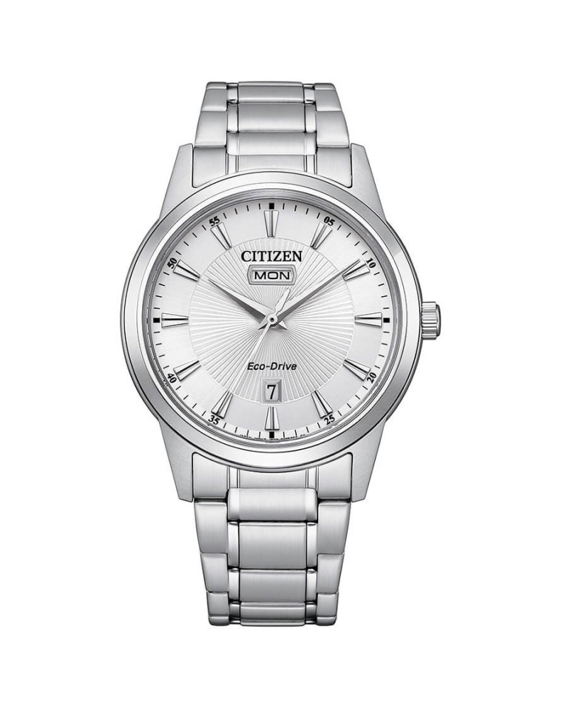 Montre Citizen Classic OF Eco-Drive avec cadran argenté et bracelet en acier