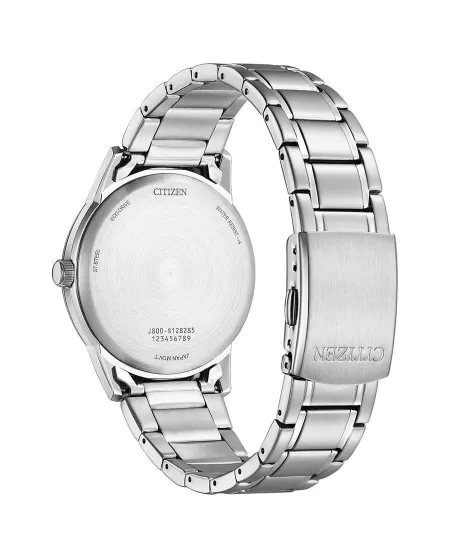 Citizen Classic OF Eco Drive Watch with Black Dial and Steel Strap