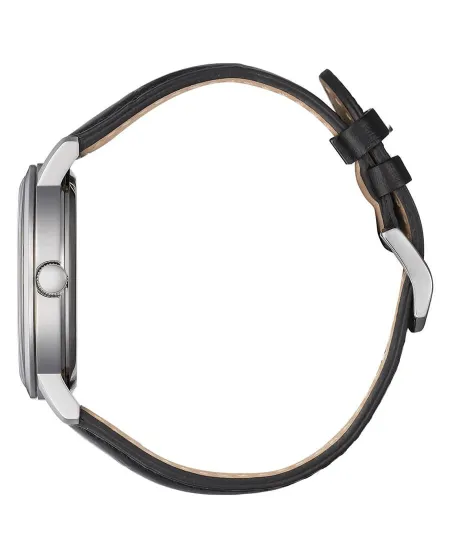 Citizen Classic OF Eco Drive Watch Black Dial Leather Strap