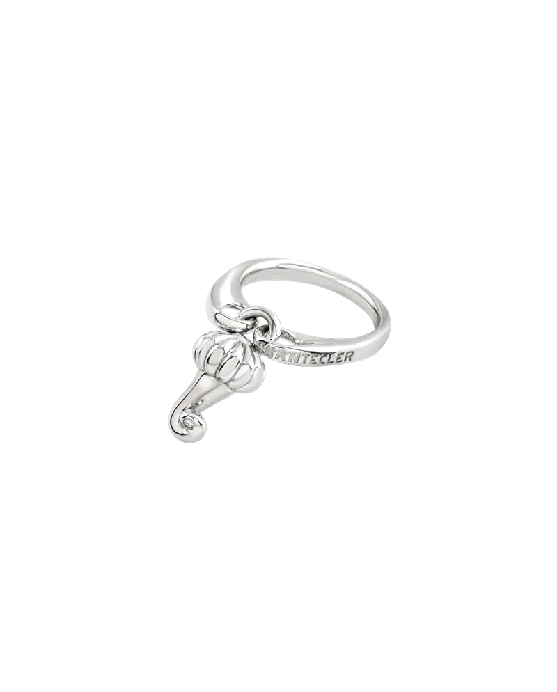 Chantecler Et Voilà Horns Ring in Silver with Diamonds