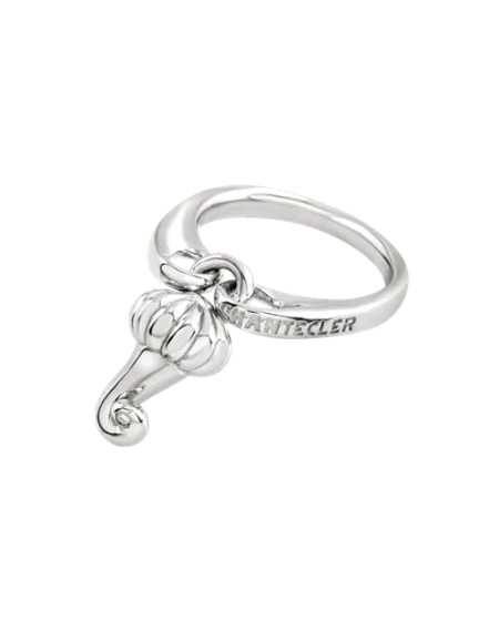 Anello Chantecler Et Voilà Corni in Argento con Diamanti