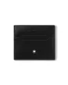 Set Montblanc Penna Sfera Pix e Porta Carte in Pelle Nera Meisterstück a 6 Scomparti