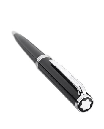 Set Montblanc Penna Sfera Pix e Porta Carte in Pelle Nera Meisterstück a 6 Scomparti