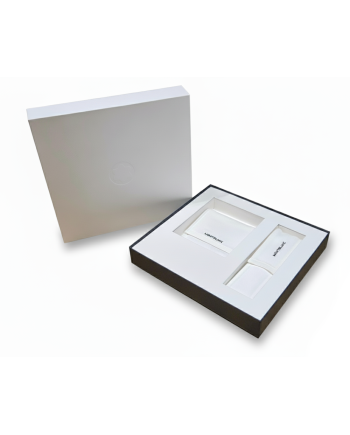 Set Montblanc Penna Sfera Pix e Porta Carte in Pelle Nera Meisterstück a 6 Scomparti