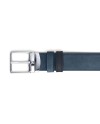 Ceinture Montblanc en velours bleu et cuir noir avec boucle Everyday 35 mm