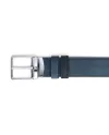 Ceinture Montblanc en velours bleu et cuir noir avec boucle Everyday 35 mm