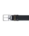 Cintura Montblanc in Pelle Kaki/Nera con Fibbia Everyday 35 mm