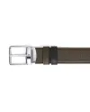 Cintura Montblanc in Pelle Kaki/Nera con Fibbia Everyday 35 mm