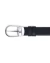 Montblanc Reversible Leather Belt Black/Black with Horseshoe Buckle 30 mm