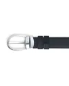 Cintura Montblanc in Pelle Reversibile Nero/Nero con Fibbia a Ferro di Cavallo 30 mm