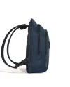 Sac à dos Montblanc Sartorial moyen à 3 compartiments en cuir tweed bleu