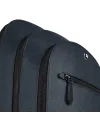 Sac à dos Montblanc Sartorial moyen à 3 compartiments en cuir tweed bleu