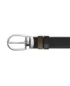Montblanc Reversible Leather Belt Khaki/Black with Horseshoe Buckle 30mm