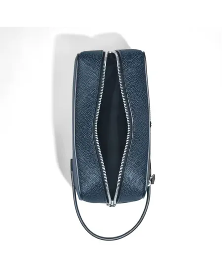 Pochette Montblanc Sartorial Tweed Blu