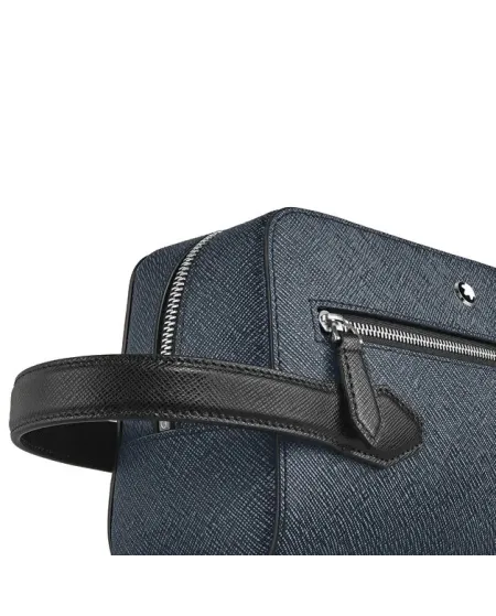 Pochette Montblanc Sartorial Tweed Blu